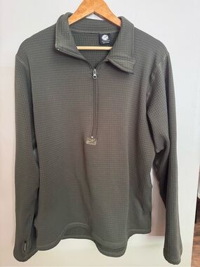 Rothco Men's Olive Green Quarter-Zip Thermal Pullover